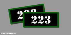 223 Ammo Can Labels for Ammunition Case 3.5″ x1.50″ stickers decals (2PACK)