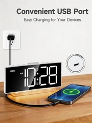 Loud Alarm Clocks for Heavy Sleepers,Adults,Kids,Teens,Large Digital Display,…