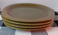 World Market Sage Rimmed 10.3”Squircle Dinner Plates Made In Portugal (Set Of 4)