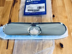 Kohler 76698-CP Escutcheon, Polished Chrome Faucet Deck Cover Plate NOS
