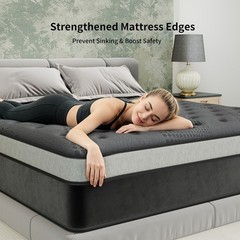 12″ 14″ Mattress In a Box Gel Memory Foam Hybrid Spring Twin Full Queen King Bed