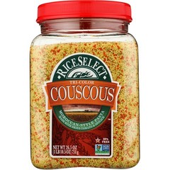 Tri-Color Moroccan Style Couscous By Rice Select 26.5 Oz Pasta 4 Pack