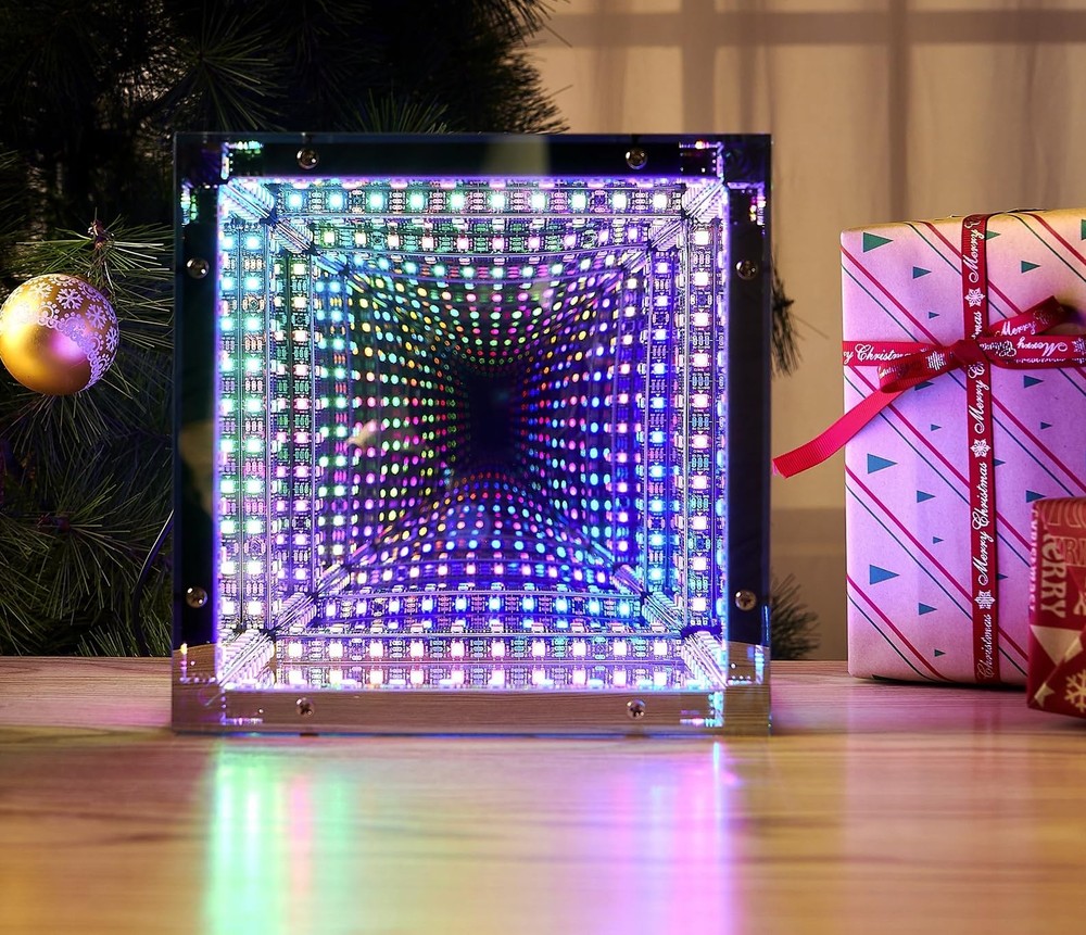 7.88 Inch Infinite Cube Light, Infinity Mirror Cube Led,Infinity Cube Led,Dec…