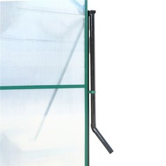 6.3’×4.2’×7′ Heavy Duty Walk-in Polycarbonate Greenhouse Kits for Outdoor Garden