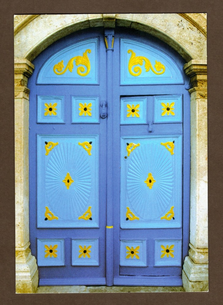 Sidi Bou Said Tunisia Doorway Greeting Card, Blank Inside, Unicef Hallmark