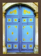 Sidi Bou Said Tunisia Doorway Greeting Card, Blank Inside, Unicef Hallmark