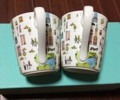 Tiffany & Co. China Mug Cup 5th Avenue Bone 2pcs with gift box