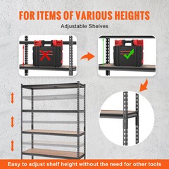 VEVOR Storage Shelving Unit Garage Storage Rack 5-Tier Adjustable 2000 lbs Load