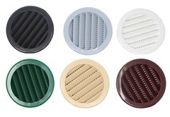 2″ Round Plastic Louver Soffit Air Vent Reptile Screen Grille Cover