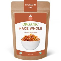 Organic Whole Mace Spice – Myristica Fragrans, Perfect for Cooking & Baking, 2OZ