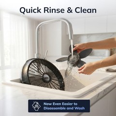 Lasko WindMachine 20″ Floor Fan 3-Speed Air Circulator Black A20305