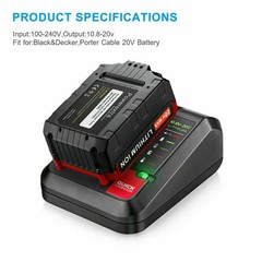 2Pack 20V 8.0Ah 20 Volt Lithium-ion Battery for Porter Cable MAX PCC685L PCC680L
