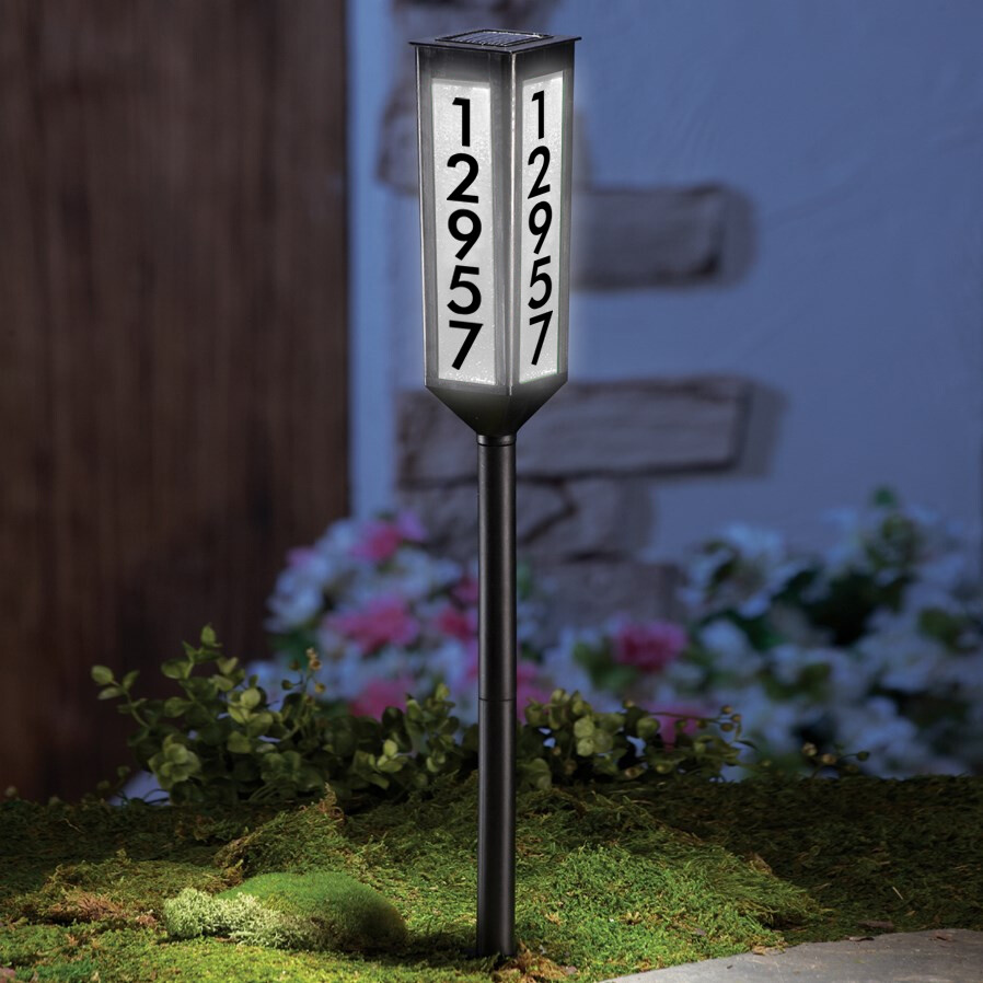 NEW! Solar Powered Address Stake – Wireless LED Light House Number -Customizable