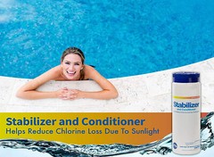 Conditioner & Stabilizer Cyanuric Acid For Swimming Pools – (Choose Size)