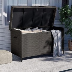 170 Gallon Outdoor Storage Box W/ Wheels Pneumatic Pistons Easy Access Design US