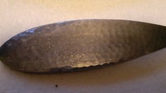 Dansk India Hammered alumiunum salad servers 11″ great patina original paper tag