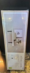 allen + roth 23.62-in L x 9.45-in D x 7.68-in H White Rectangular Bracket Shelf