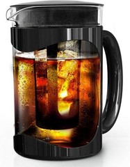 French Press Coffee Maker 6 Cup Black/Clear Plastic 7.68in H x 6.88in W