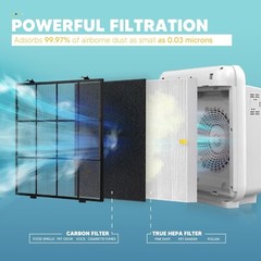 AP-1512HH HEPA Replacement filter, Compatible with Coway Airmega AP-1518R
