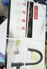 Delta Trask Touch Matte Black Pull Down Kitchen Faucet 19933T-BLSD-DST TOUCH2O