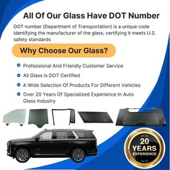 Passenger Right Front Door Window Glass Ford F250 F350 F450 F550 F650 F750