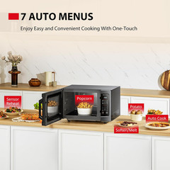 Flatbed/No Turntable Design Microwave Oven with Inverter Technology, Smart Senso