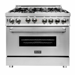 ZLINE 36″ Stainless DUAL FUEL 4.6 cu.ft. Gas Burner/Electric Oven Range RA36 OB1