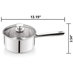 10 Piece Stainless Steel Cookware Set Pots and Pans Kitchen Set