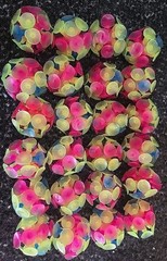 24pc Colorful Suction Cup Ball Sensory Fidget Toy Sticky Rubber Party Favors