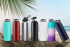 40oz Water Bottle Stainless Steel Vacuum Double Wall Insulation Sport Wide Mouth