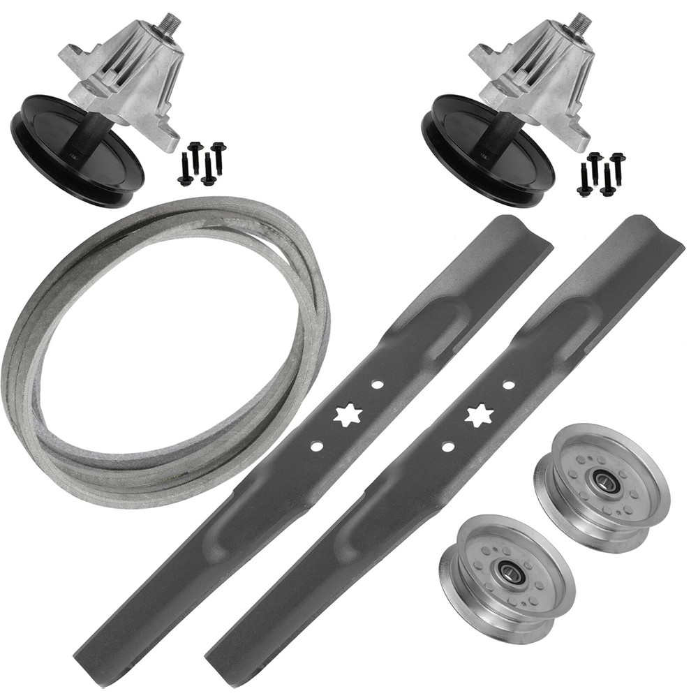 Spindle w/Blade Pulley Belt For Troy-Bilt 13AM77BS066 13AM77BS223 Pony 42″