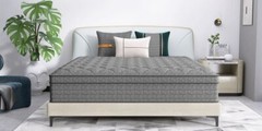 12″ 14″ Twin Full Queen King Size Mattress in a Box Memory Foam Spring Gray Bed