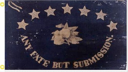 Florida Secession Any Fate But Submission 3’X5′ Flag 100D Saint Augustine Blue