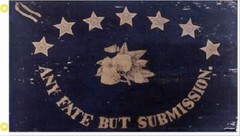 Florida Secession Any Fate But Submission 3’X5′ Flag 100D Saint Augustine Blue