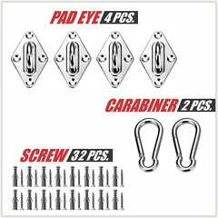 ColourTree Hardware Kit for Sun Shade Sail Triangle Rectangle Installation