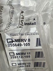 Trion Air Bear 16 x 25 x 5 Inch MERV 13 Air Purifier Filter Lot Of 3