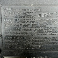 DeWalt DCB101 Battery Charger 12V 20V Max Lithium Ion Li-Ion Genuine OEM