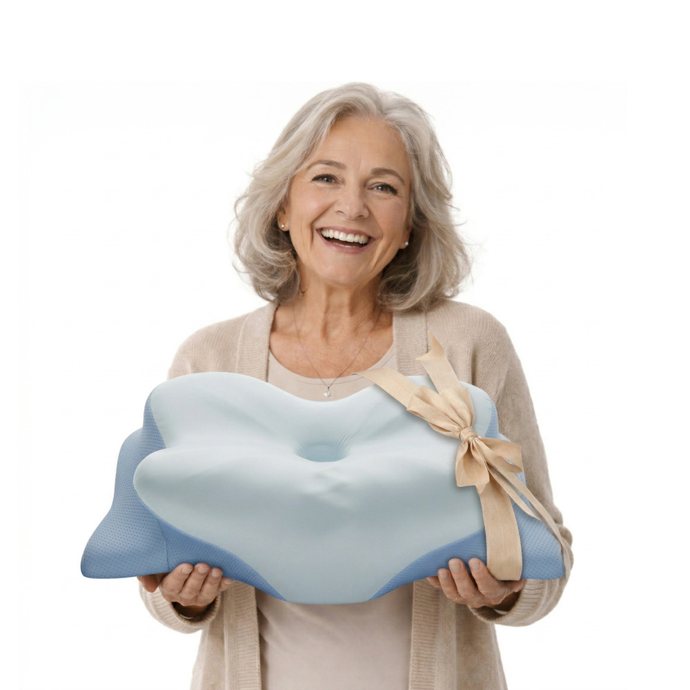 Derila Ergo Cervical Neck Pillow – Memory Foam Pillows for Back & Side Sleepers
