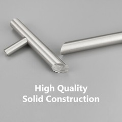 Polished Chrome Modern Cabinet Handles T Bar Pulls Kitchen Hardware Solid Steel