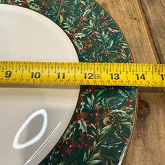 POTTERY BARN 12 DAYS OF CHRISTMAS STONEWARE CHARGER PLATE 14″ RARE!!
