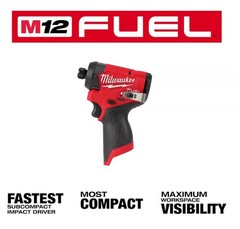 Milwaukee M12 FUEL 1/4″ Hex Impact Driver GEN 3 Model 3453-20 (Tool Only)