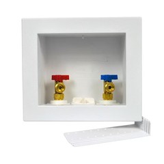 Oatey Quadtro 1/2 in. x 1/2 in. PEX Compatible Washing Machine Outlet Box with 2