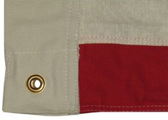VINTAGE COTTON 48 STAR AMERICAN FLAG – 3 X 5 OLD GLORY SEWN AND EMBROIDERED USA