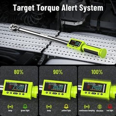 1/2″ Digital Torque Wrench 12.5-250.8ft-lb/17-340Nm&±2% Electronic Torque Wrench