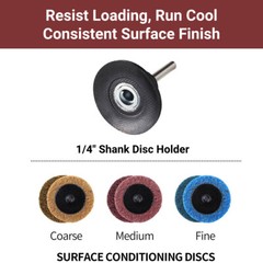 46PCS 2″ Roll Lock Sanding Discs Die Grinder Quick Change Disc Set W/ 1/4 Holder