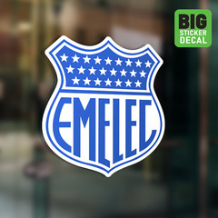 Emelec Ecuador Big Laminated Vinyl Sticker Car Decal Calcomania Carro