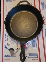 Lodge Cast Iron Buffalo Nickel Skillet, 10.25 Inch