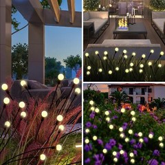 Outdoor Lights Decorative Waterproof Lights 8 LED Bulb Firefly Light 800mAh 2024