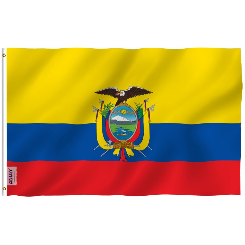 Anley Fly Breeze 3×5 Foot Ecuador Flag – Ecuadoran National Flags Polyester