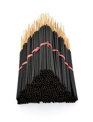 UNSCENTED Jumbo Incense Sticks 19″ Long Charcoal Black Extra Large Bulk